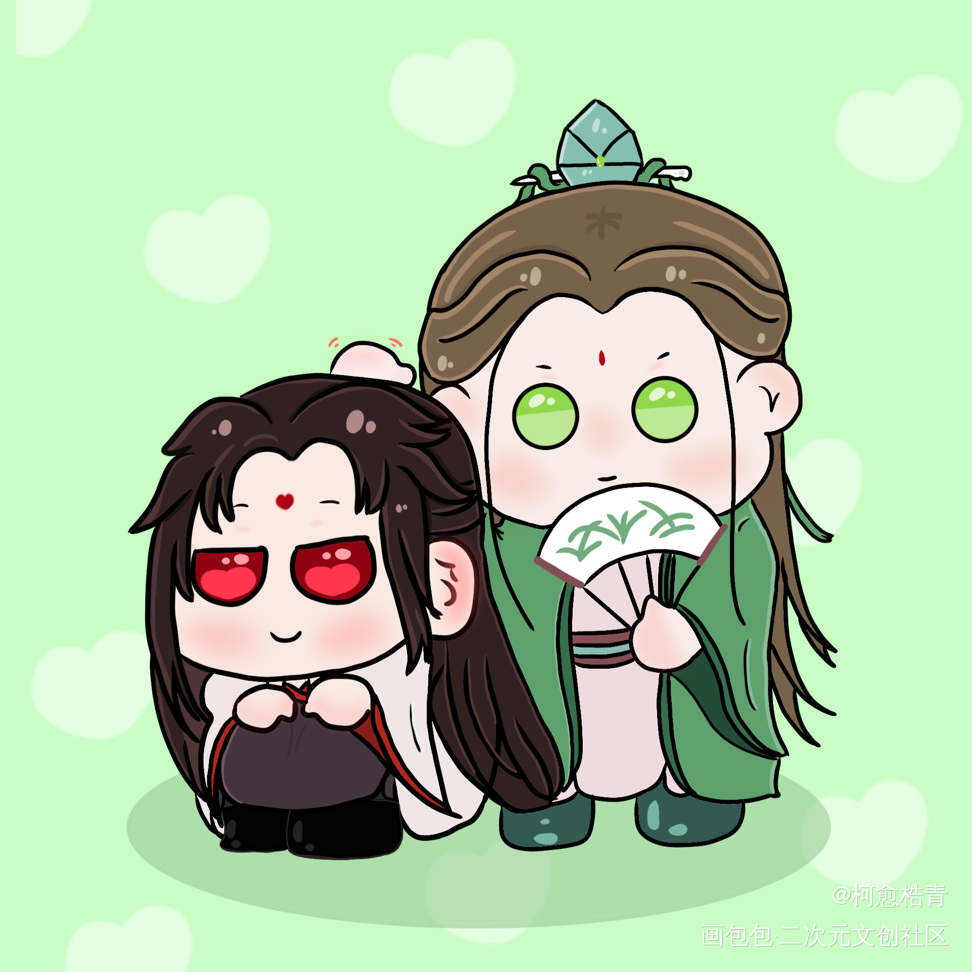 被师尊摸头_人渣反派自救系统冰秋手绘绘画作品