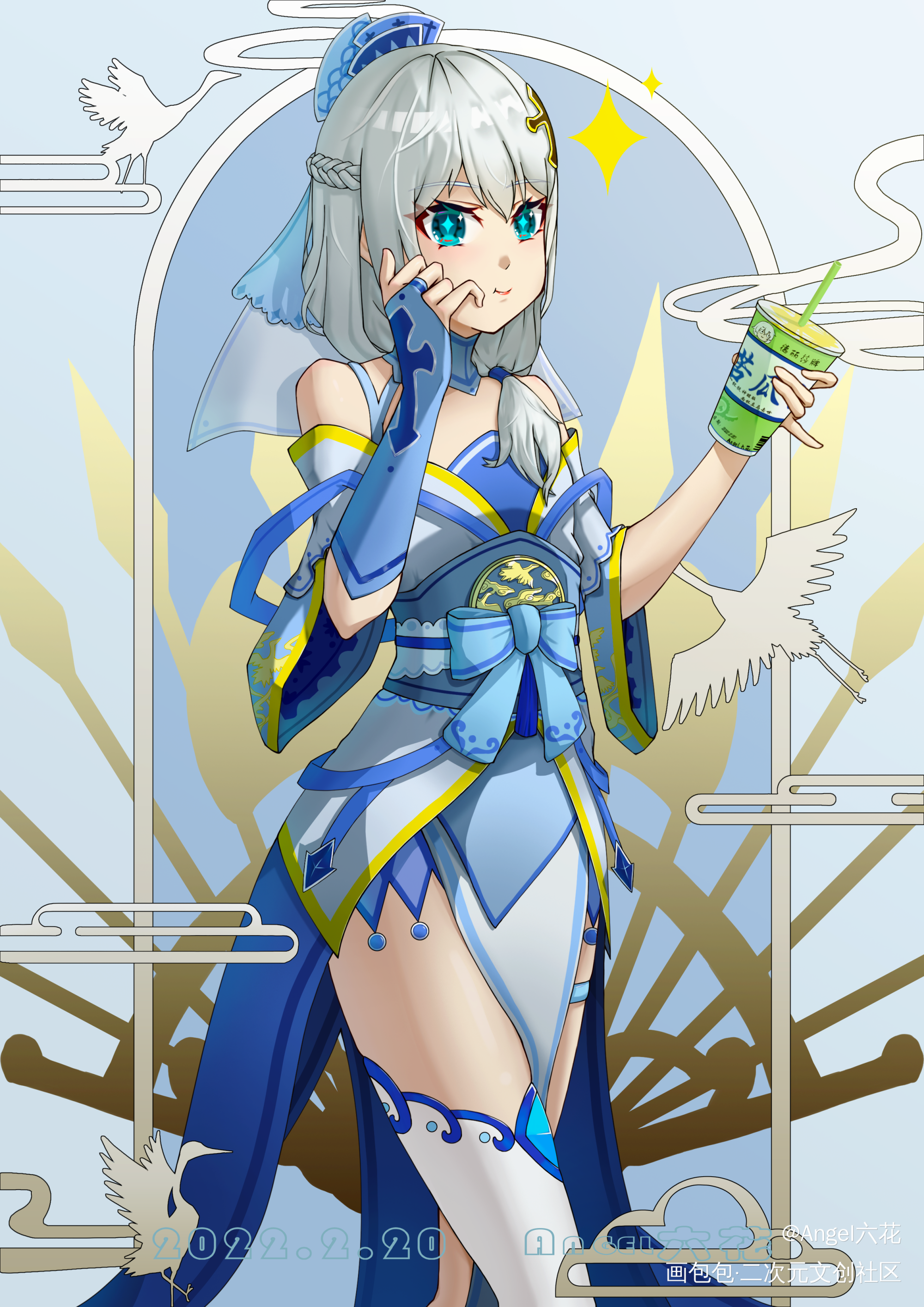 【绘】同人图_原神崩坏3绘画作品