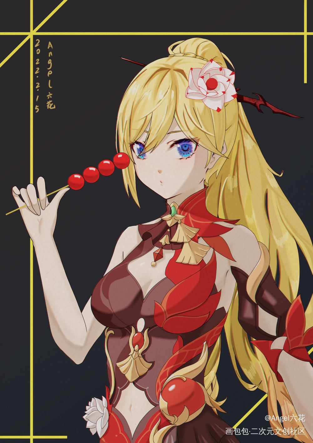【绘】同人图_原神崩坏3绘画作品