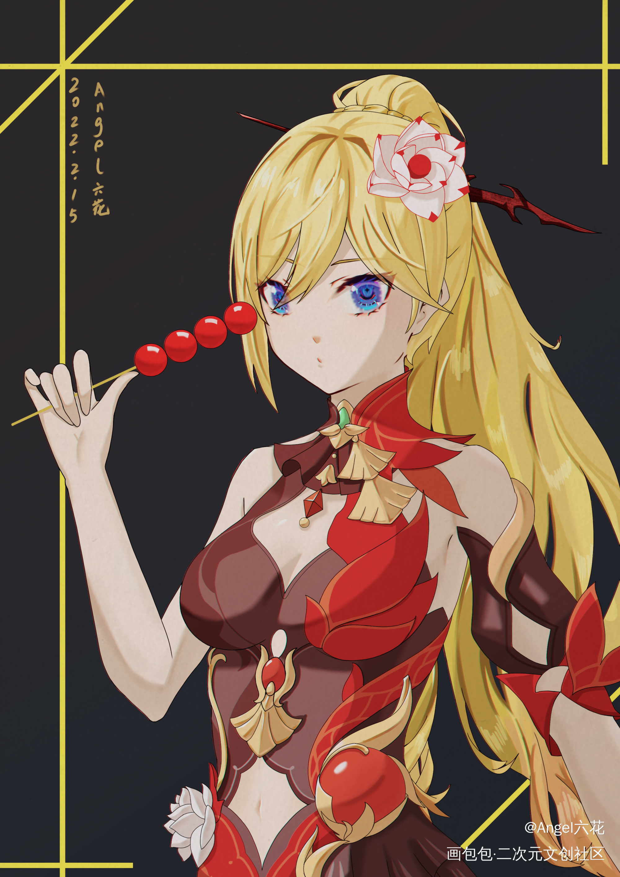 【绘】同人图_原神崩坏3绘画作品