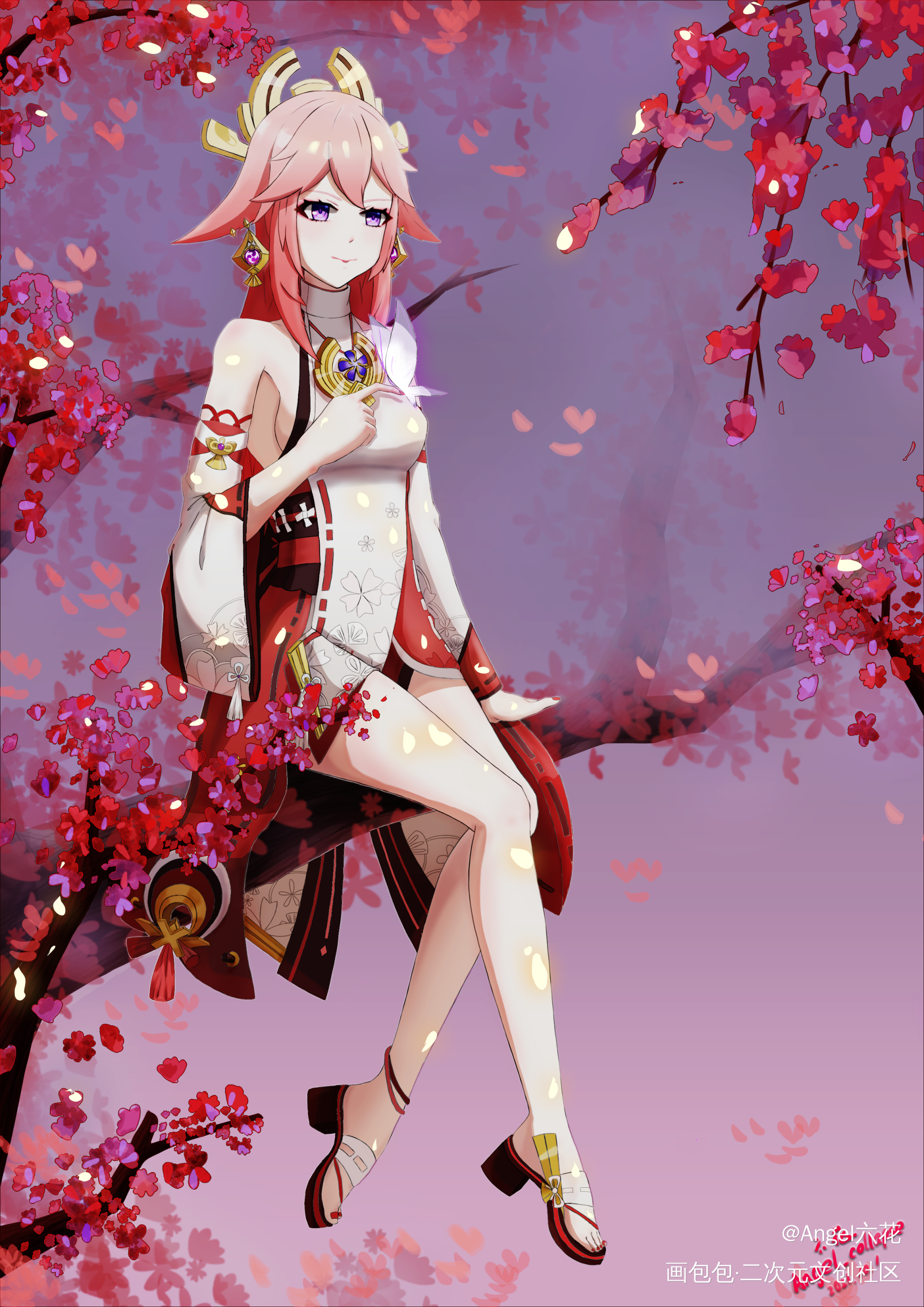 【绘】同人图_原神崩坏3绘画作品