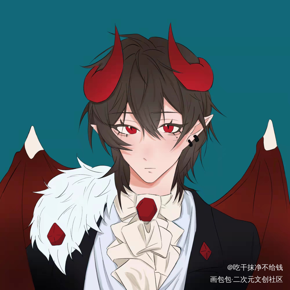 草稿图勾线上色版_伪装学渣朝俞谢俞贺朝绘画作品