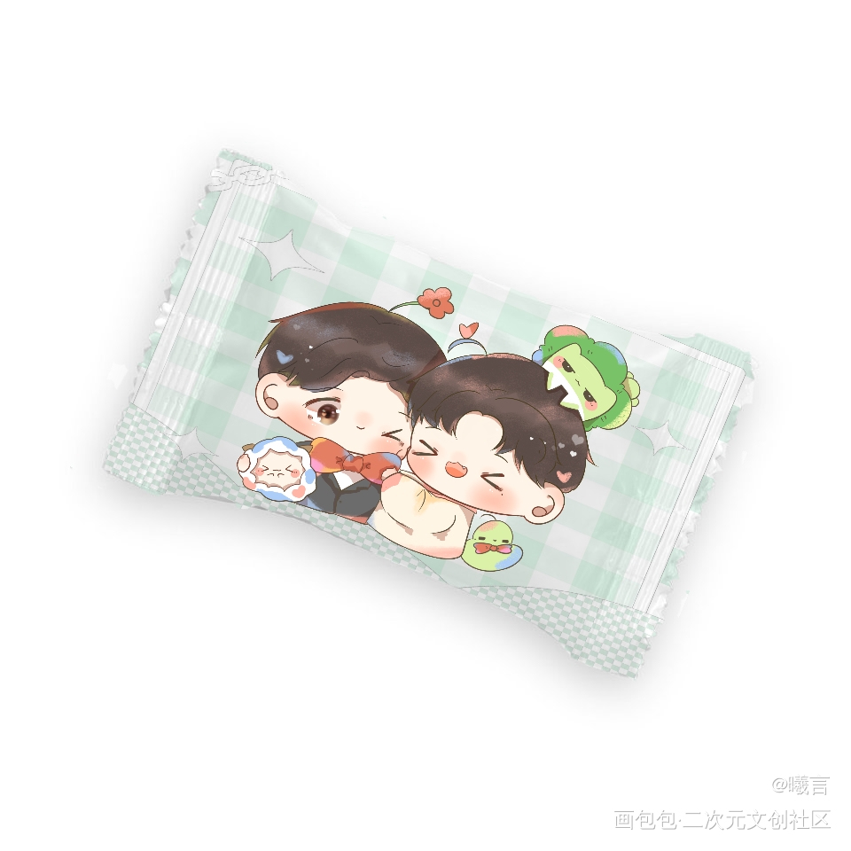 妹叔糖果_小白杨俞白Q版绘画作品