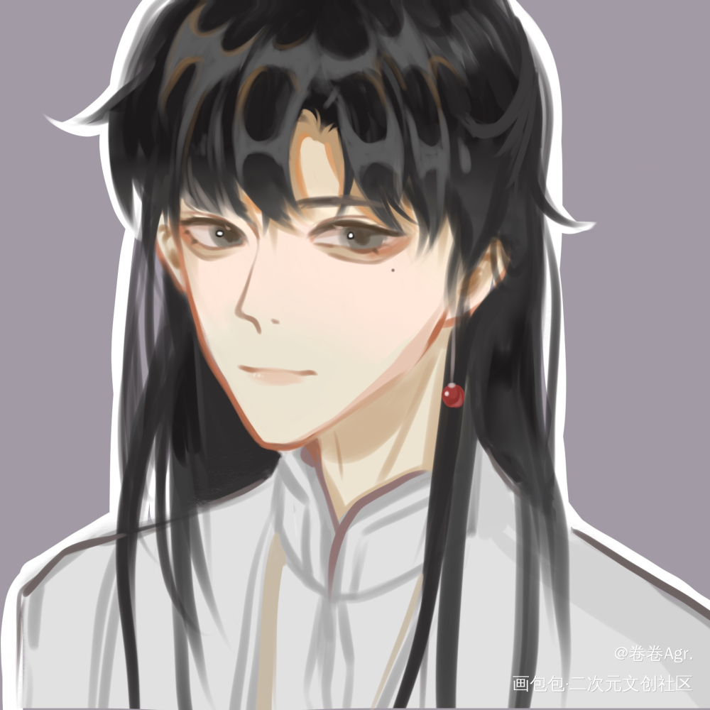 兰舟喔_将进酒策舟沈兰舟procreate绘画作品