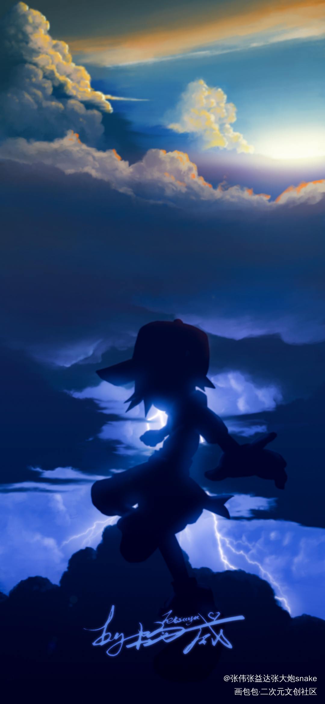 吾 即 风 暴_凹凸世界瑞金金格瑞立绘日系唯美场景插画同人绘画作品