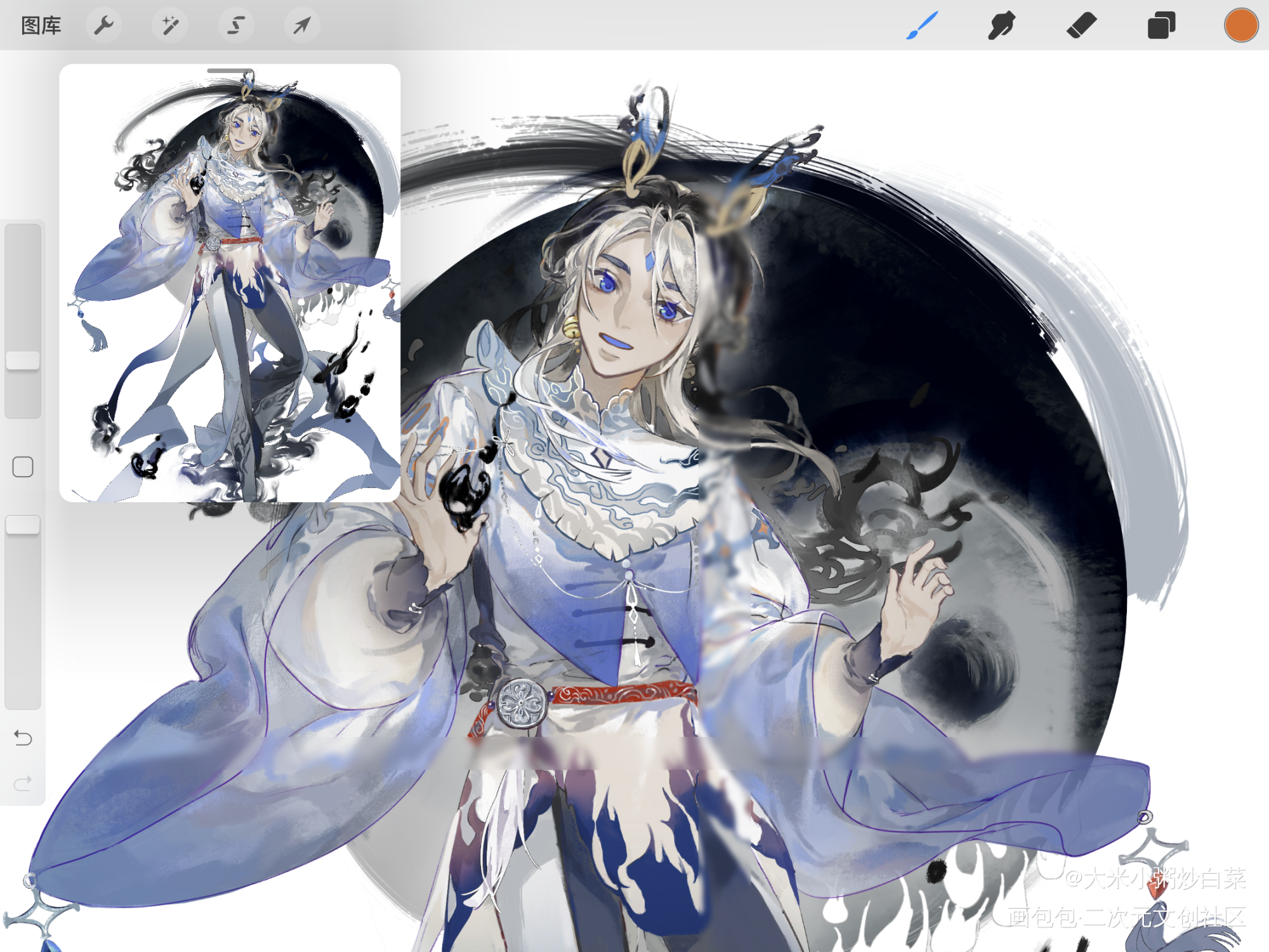 浅画个文物拟人_古风绘画原创绘画作品