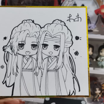 忘羡_墨香铜臭魔道祖师忘羡q版绘画作品