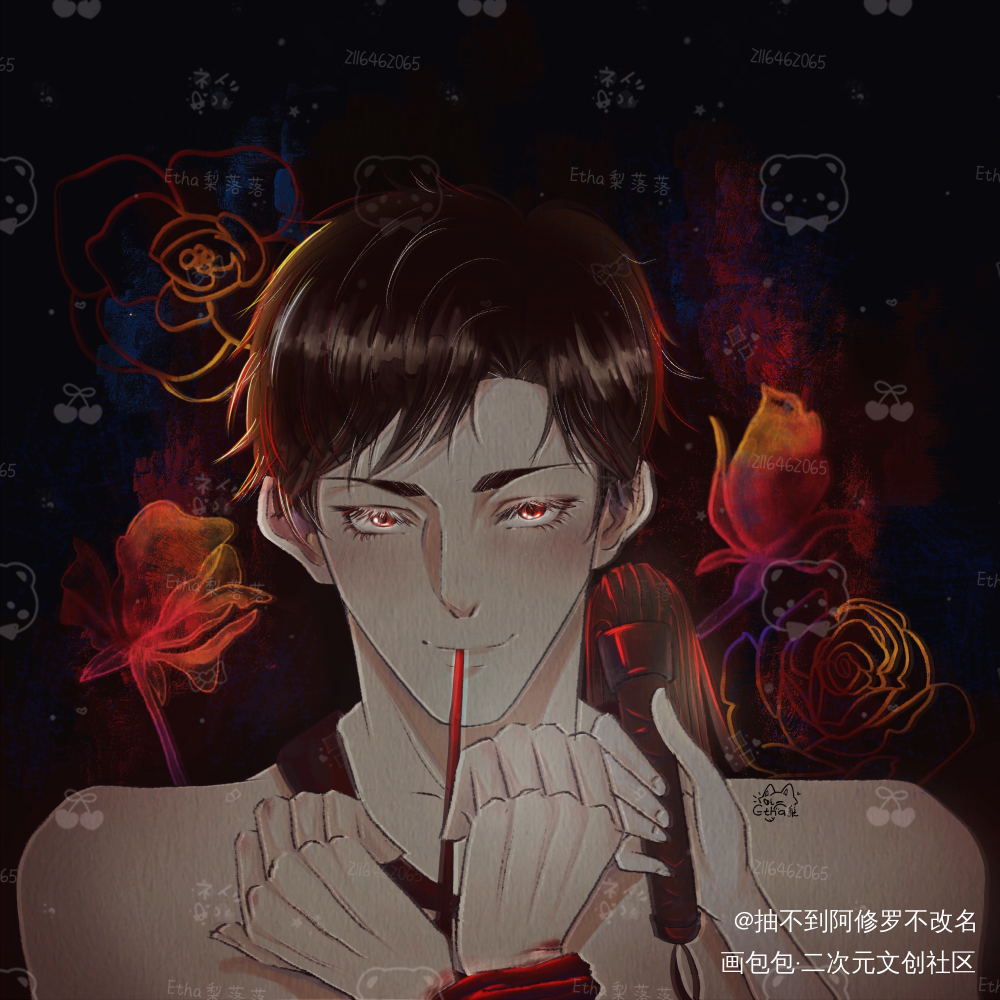 快来和陆沉涩涩_光与夜之恋陆沉平涂日系光与夜之恋陆沉绘画作品