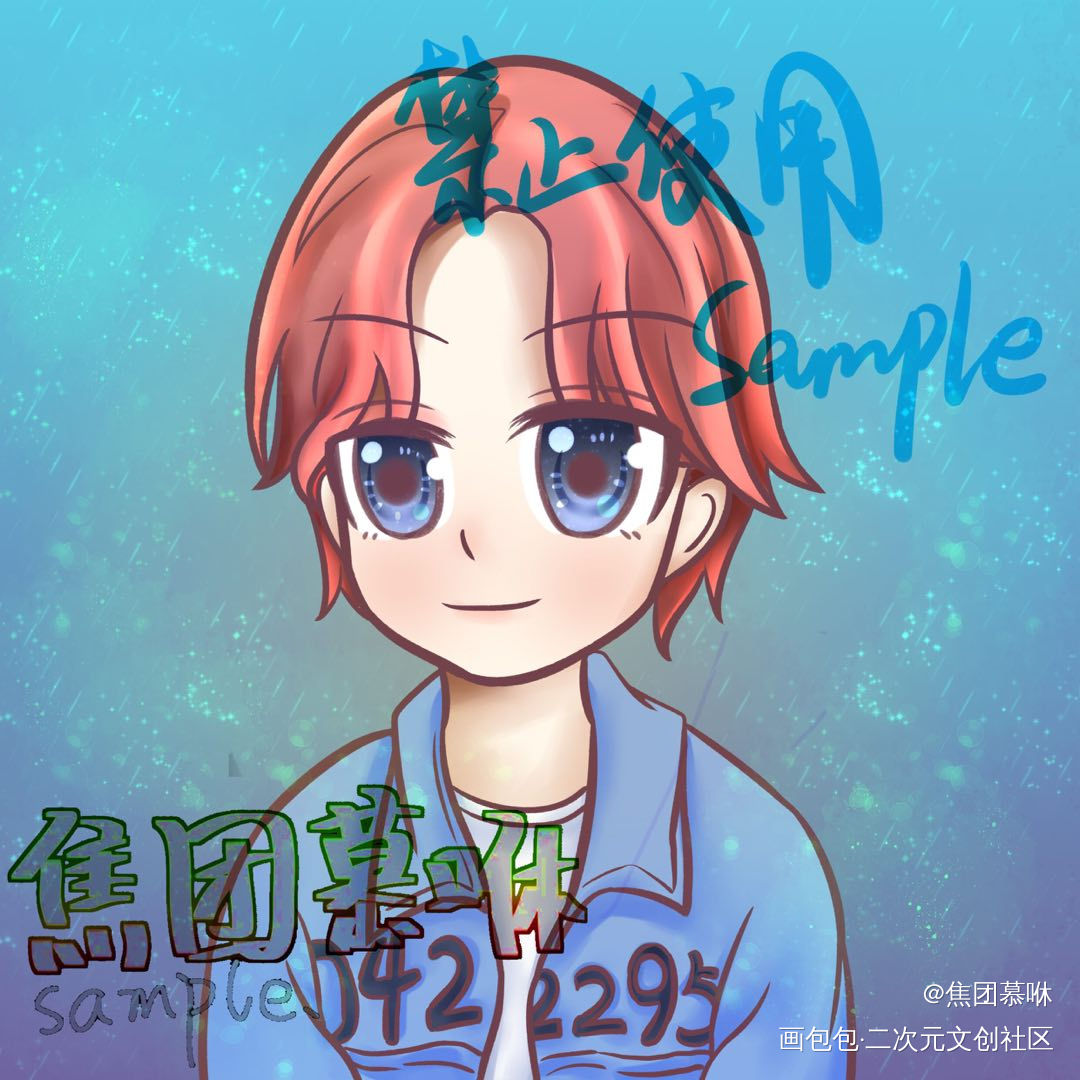 稿子_指绘摸鱼约稿绘画绘画作品