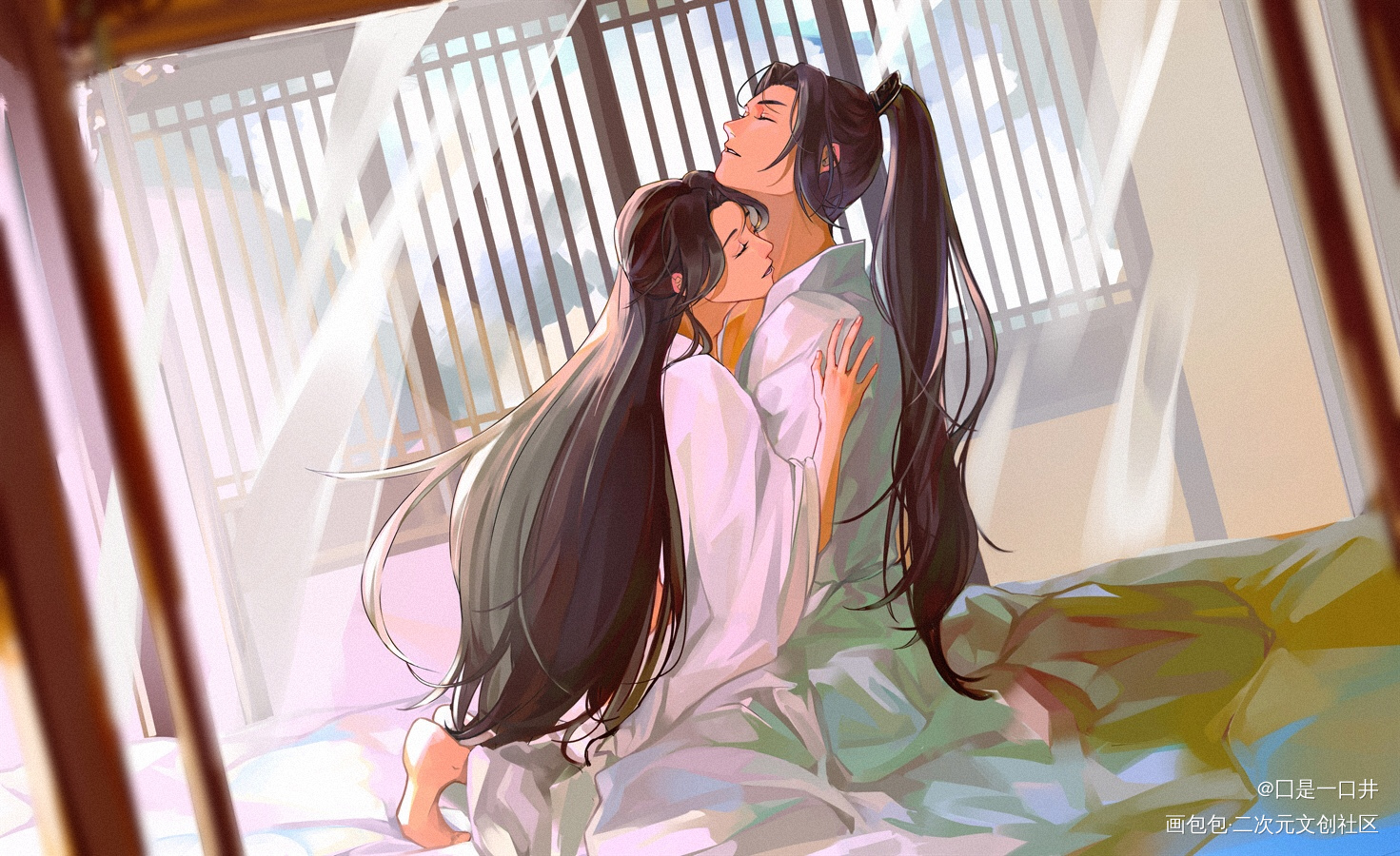 一天半_不见上仙三百年古风插画木苏里绘画作品