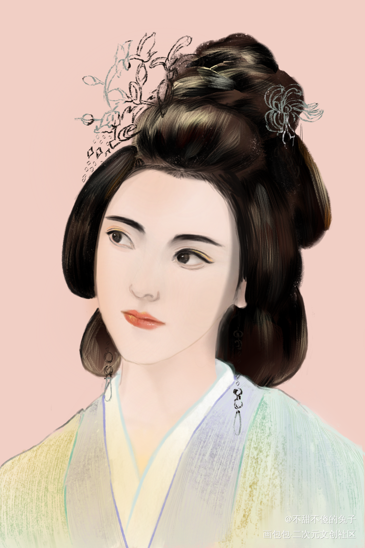 古风手绘_古风平涂绘画作品