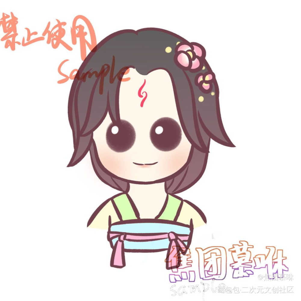 稿_指绘摸鱼约稿绘画绘画作品