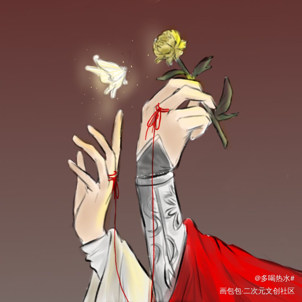是临摹_天官赐福绘画作品