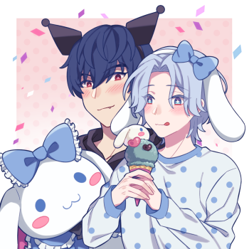 dk爱兰～_无限滑板同人驰河兰加平涂日系神道爱之介爱抱梦爱兰sk8绘画