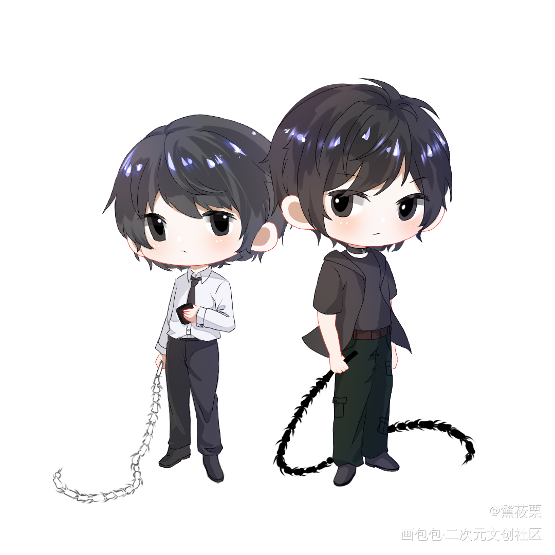 桃柳贴贴_我在惊悚游戏里封神白柳绘画作品