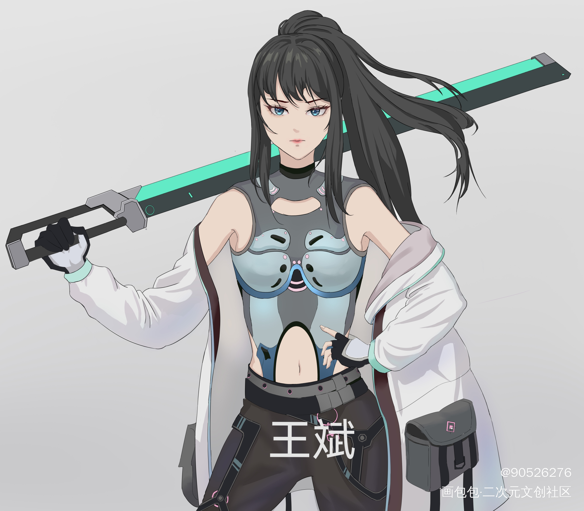 给甲方画的原创立绘_立绘古风厚涂平涂日系板写绘画作品