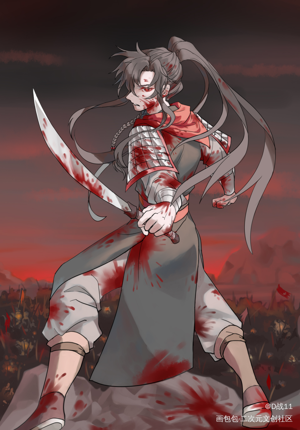 花花_天官赐福花城绘画作品