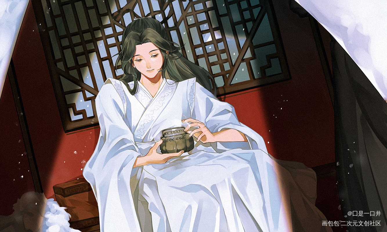 乌行雪_不见上仙三百年古风插画木苏里绘画绘画作品