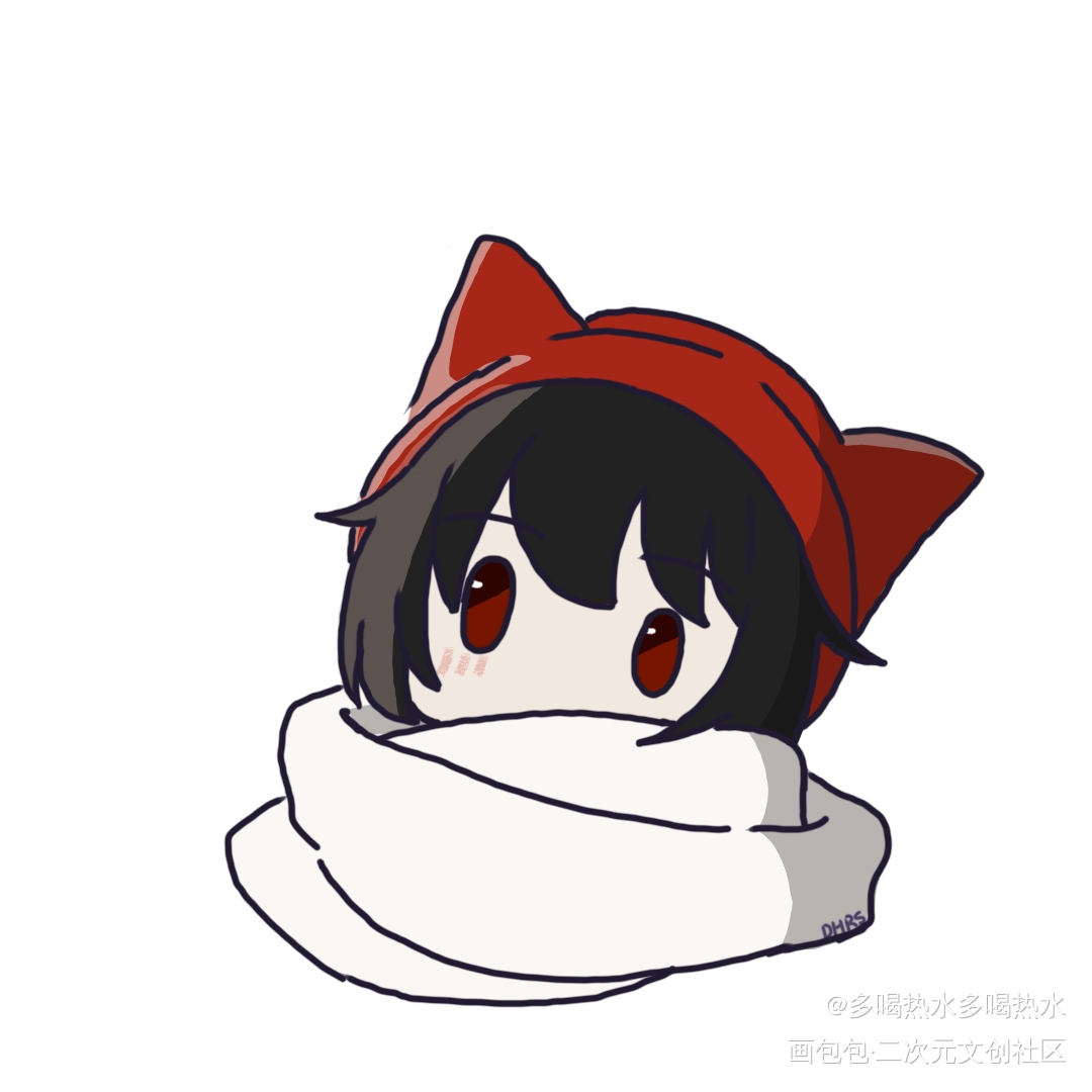 喂，看见耳朵啦_喂，看见耳朵啦阿淼Q版绘画作品
