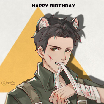 祝咱们的小雪豹风城生日快乐_小白杨188男团俞风城插画同人绘画作品