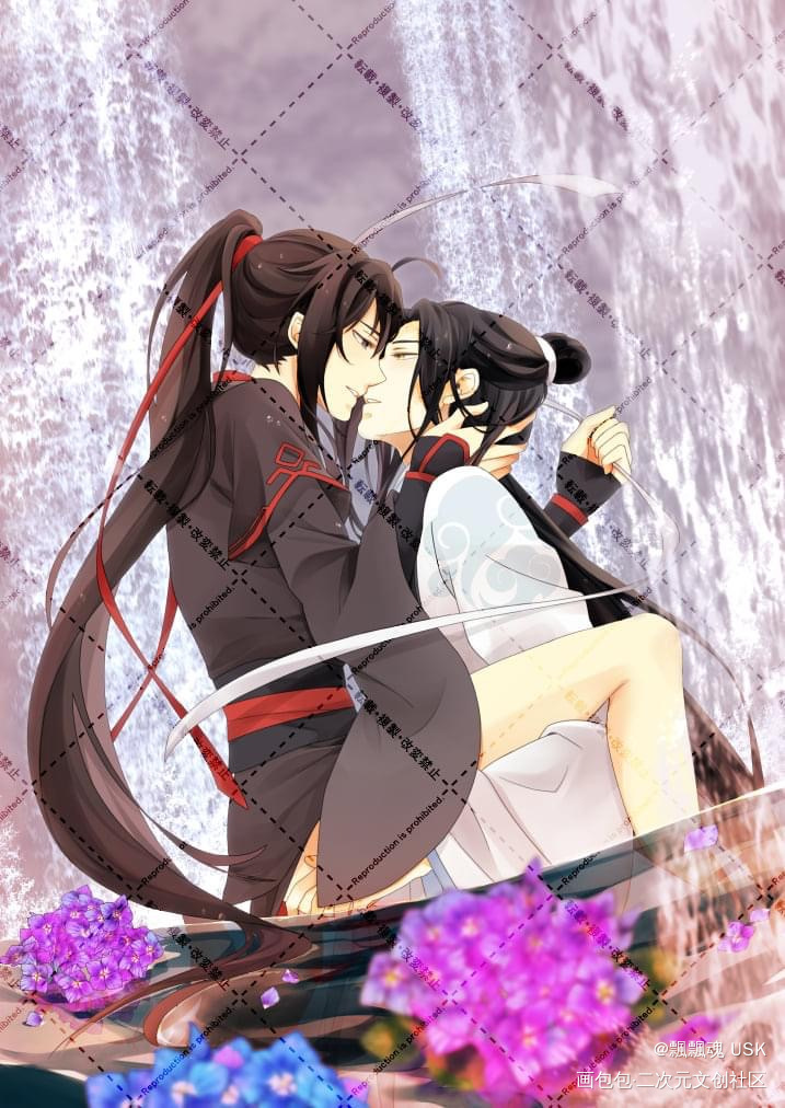 冷泉_魔道祖师忘羡绘画作品