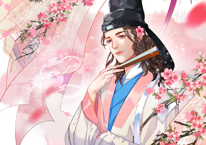唐伯虎_江南百景图水彩插图绘画作品