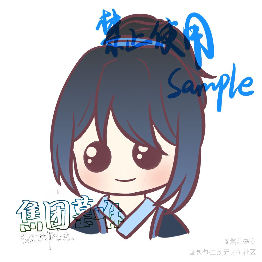 稿子_指绘摸鱼约稿绘画绘画作品