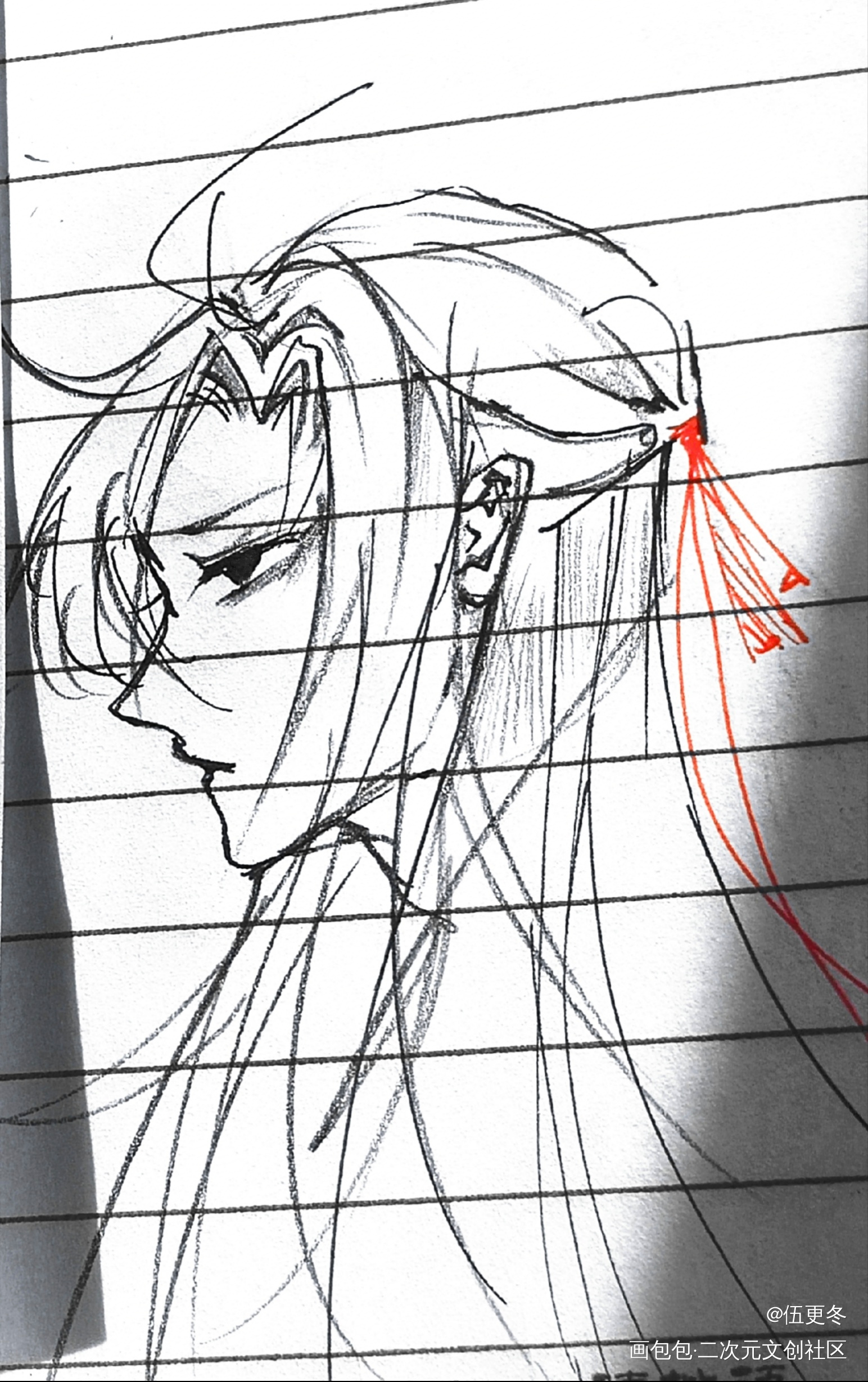 随便摸摸_魏无羡手绘绘画作品