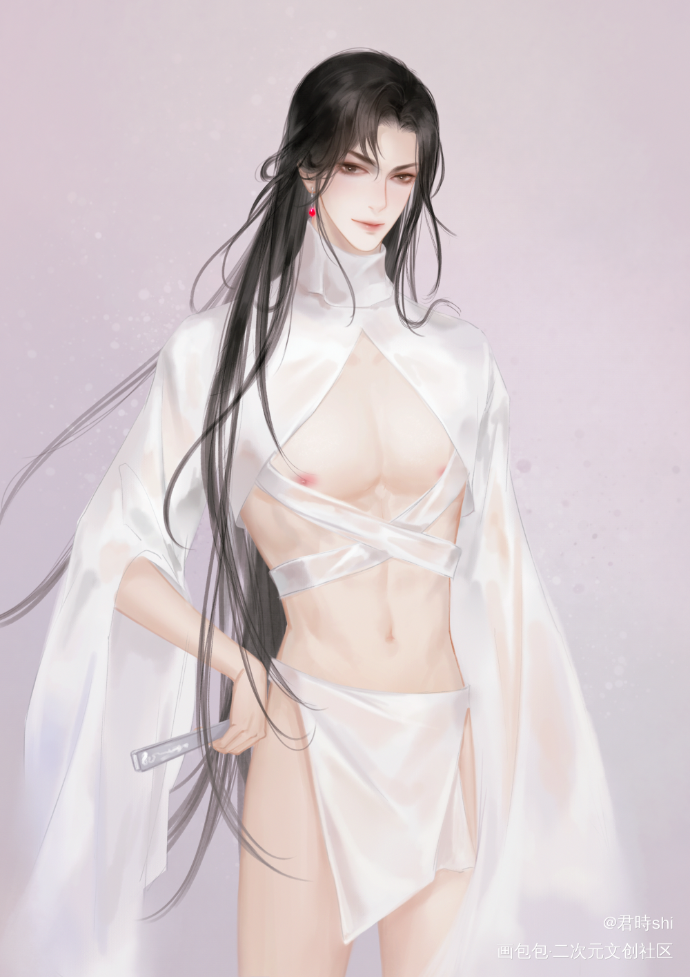 嘿嘿嘿_将进酒沈兰舟古风绘画作品