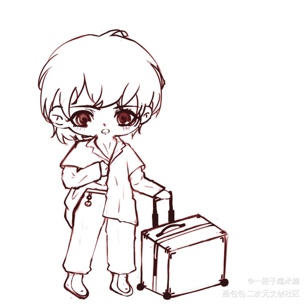 破云#江停q版#严江#严峫江停#严峫绘画作品