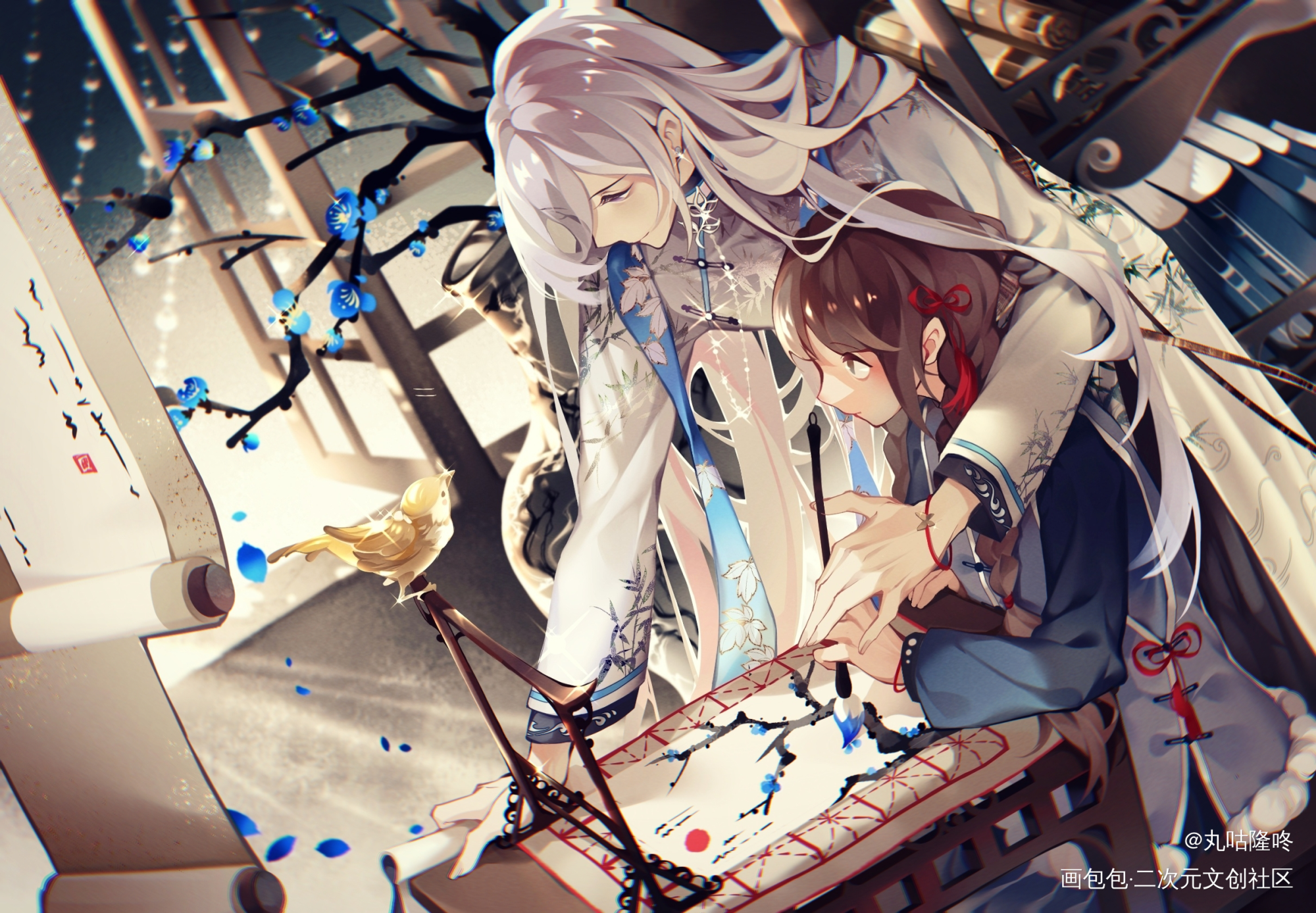 _时空中的绘旅人绘画作品