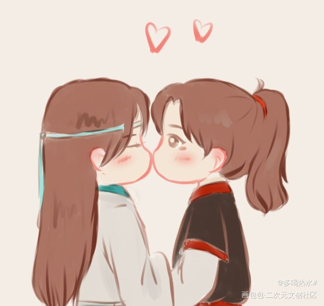 亲亲_魔道祖师忘羡绘画作品