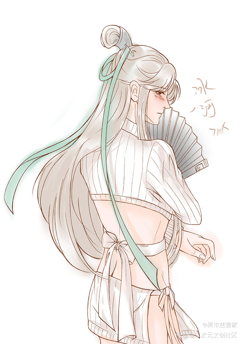 _人渣反派自救系统冰秋沈清秋绘画作品