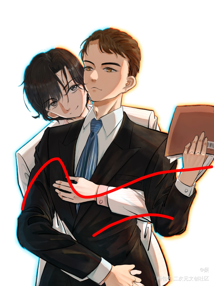 黎叔叔和小甜辛_谁把谁当真黎朔赵锦辛约稿绘画作品