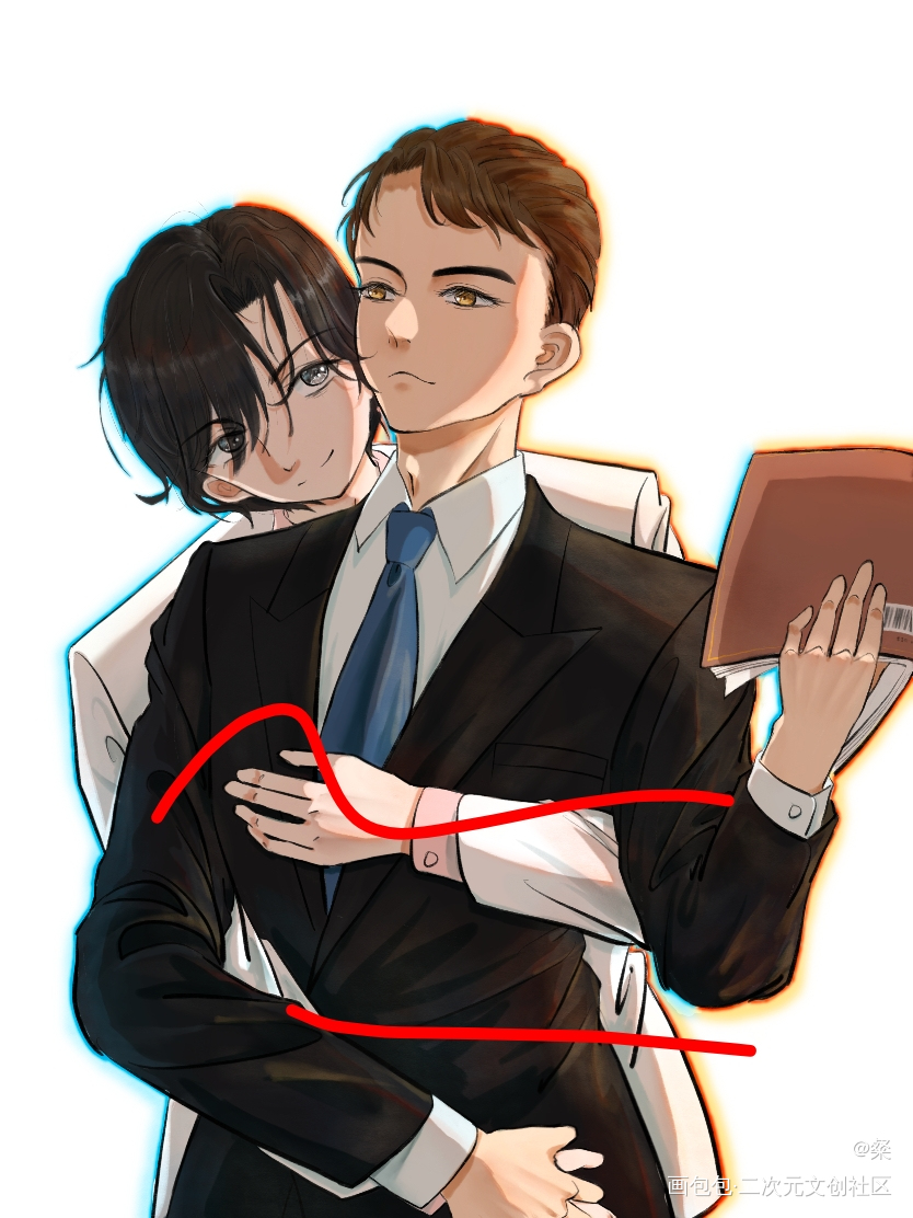 黎叔叔和小甜辛_谁把谁当真黎朔赵锦辛约稿绘画作品