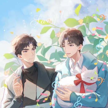 首推解药江予夺程恪平涂日系我要上首推头像插画同人巫哲解药文轩的稿