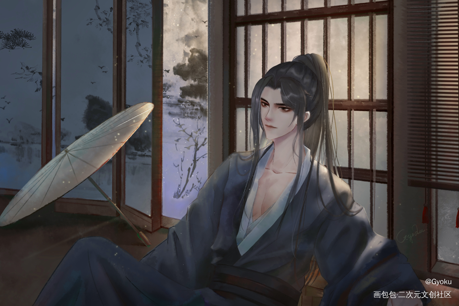 策安_将进酒萧策安萧驰野同人我要上首页板绘绘画作品