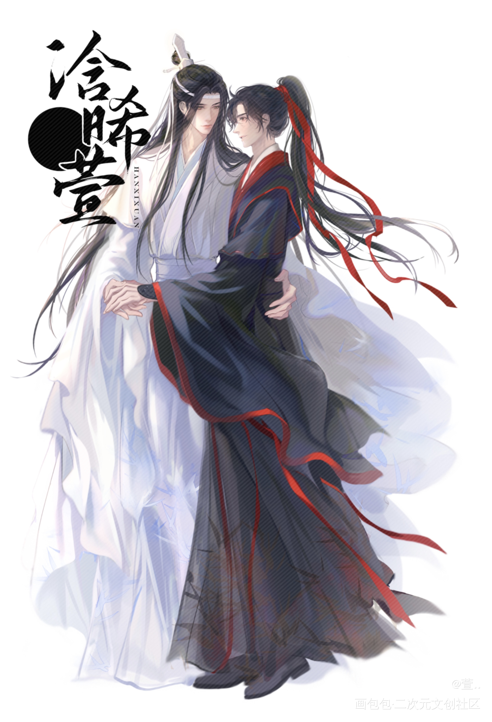 魔道祖师忘羡蓝忘机魏无羡绘画作品