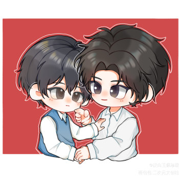 不想画背景_碎玉投珠q版绘画作品