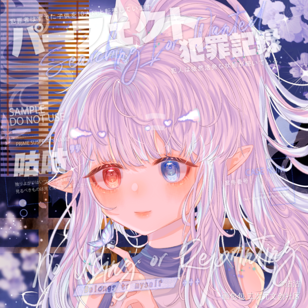 是糕糕_古风平涂白菜约稿接稿别人家oc约稿绘画作品
