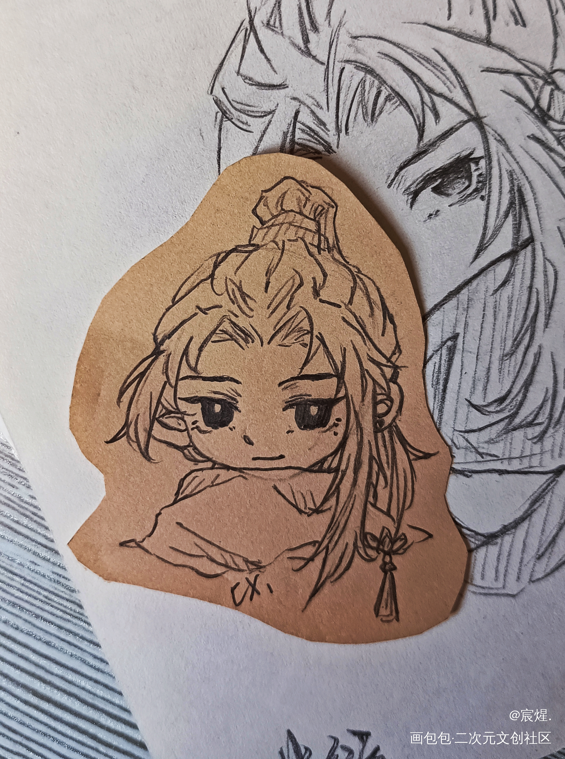 是宝贝oc_手绘古风Q版oc绘画作品