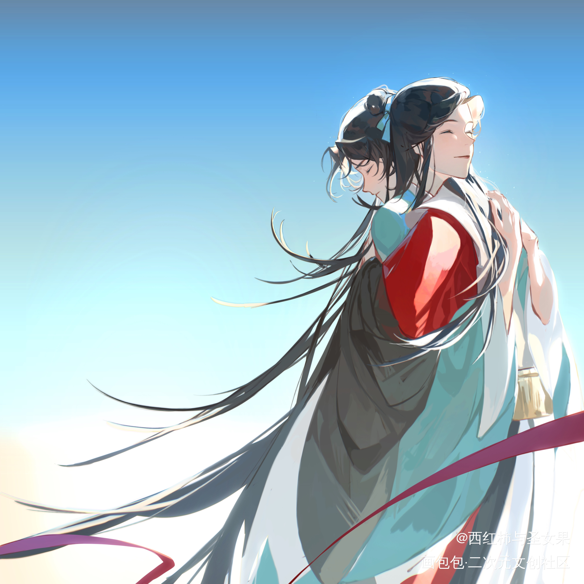 是以前画的一个涂鸦w_人渣反派自救系统绘画作品