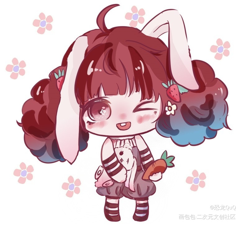 晒晒娃都是约稿互绘来的~~~_约稿ococ绘画作品