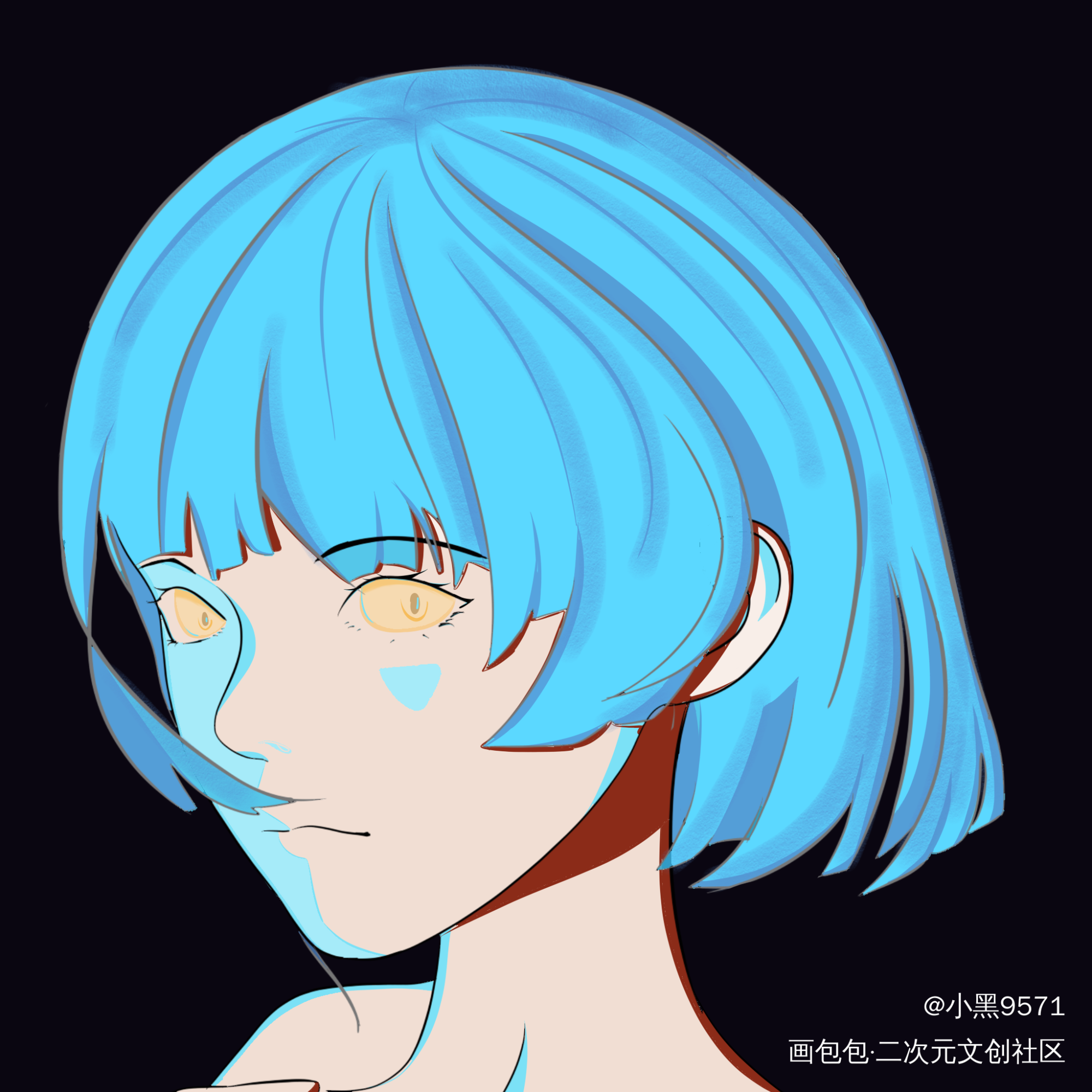 _指绘oc绘画作品
