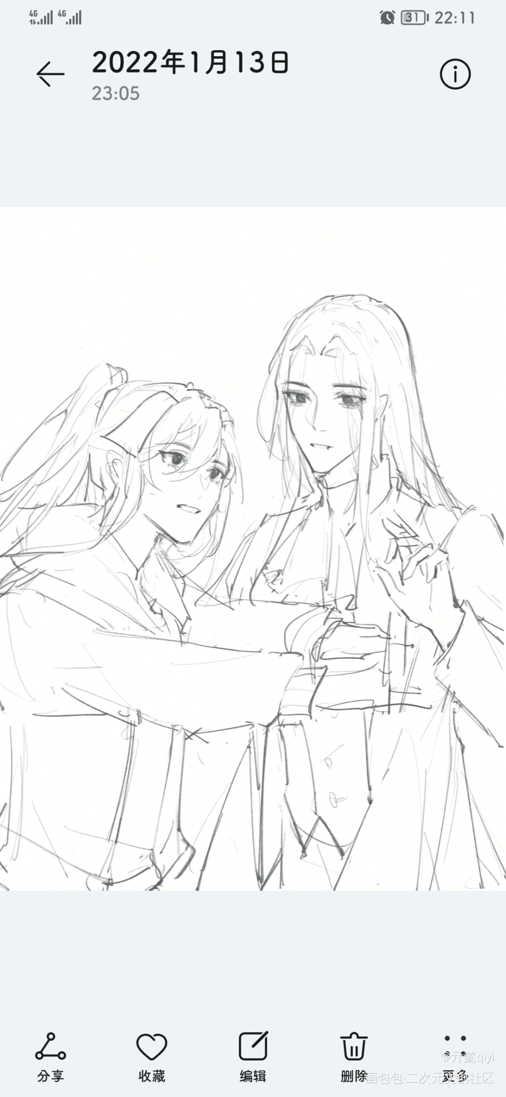 吸血鬼叽x僵尸羡_魔道祖师忘羡蓝忘机魏无羡绘画作品