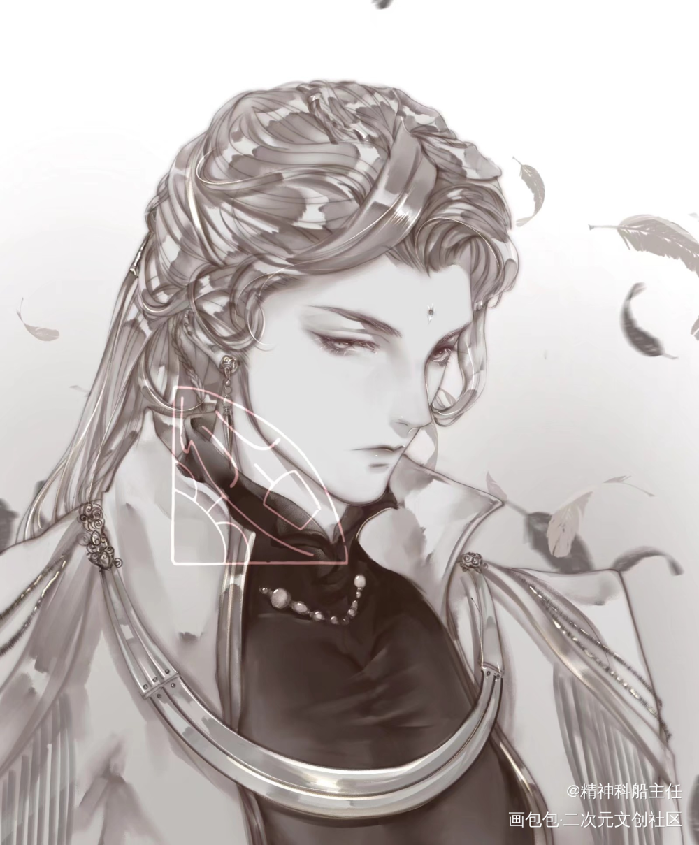嘻嘻 大?美女_金光布袋戏古风十雪天子约稿绘画绘画作品