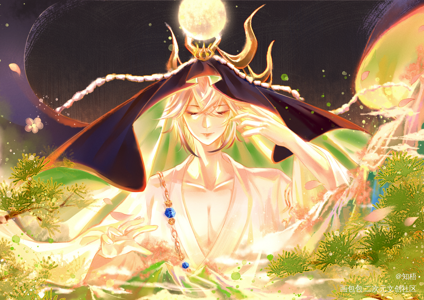 不见岳_阴阳师厚涂插画同人阴阳师不见岳不见岳阴阳师手游绘画作品