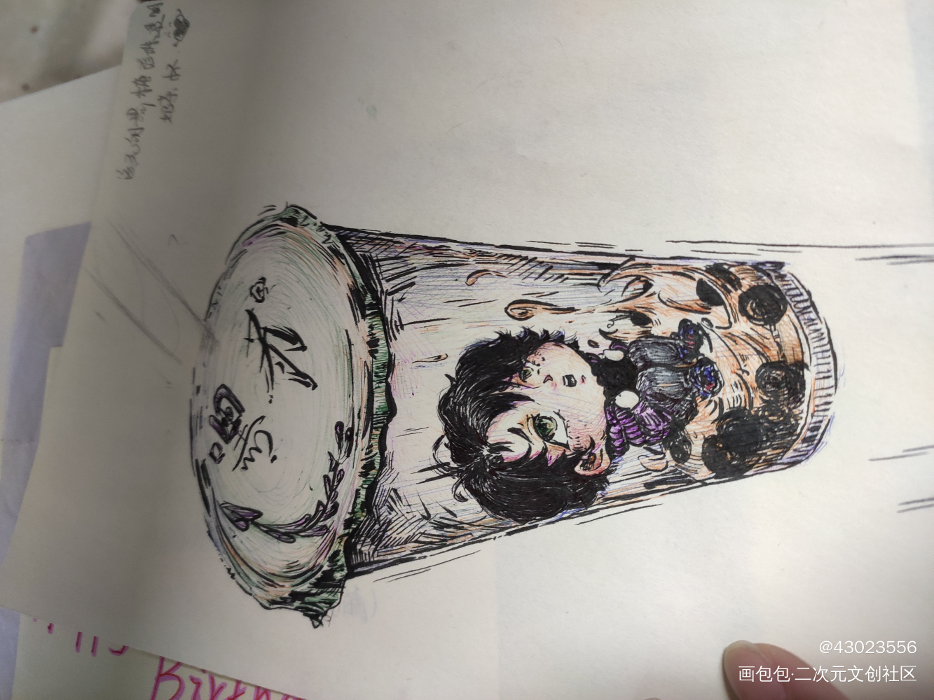 摸_手绘绘画作品