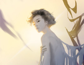 小蘑菇安折_绘画作品