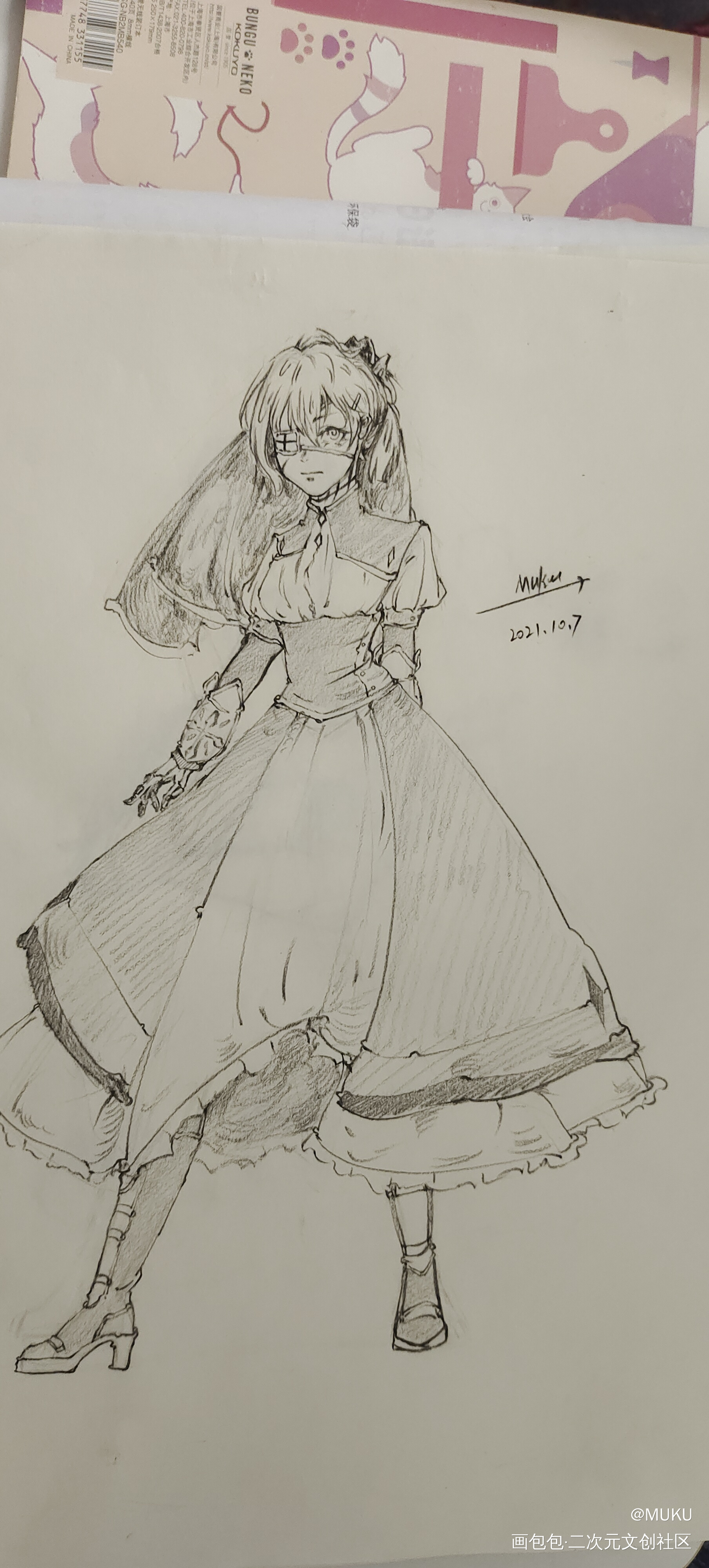 摸鱼_手绘摸鱼oc绘画作品